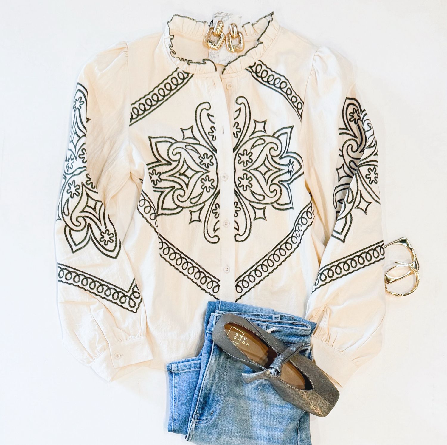 Jackson Embroidered Top