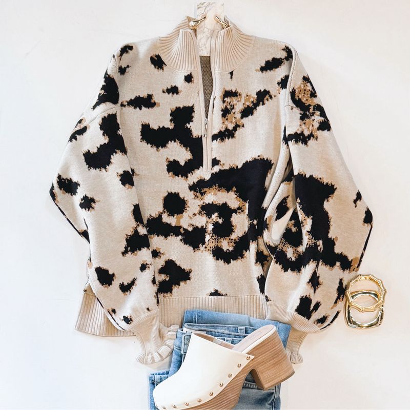 Fall Abstracts Half Zip