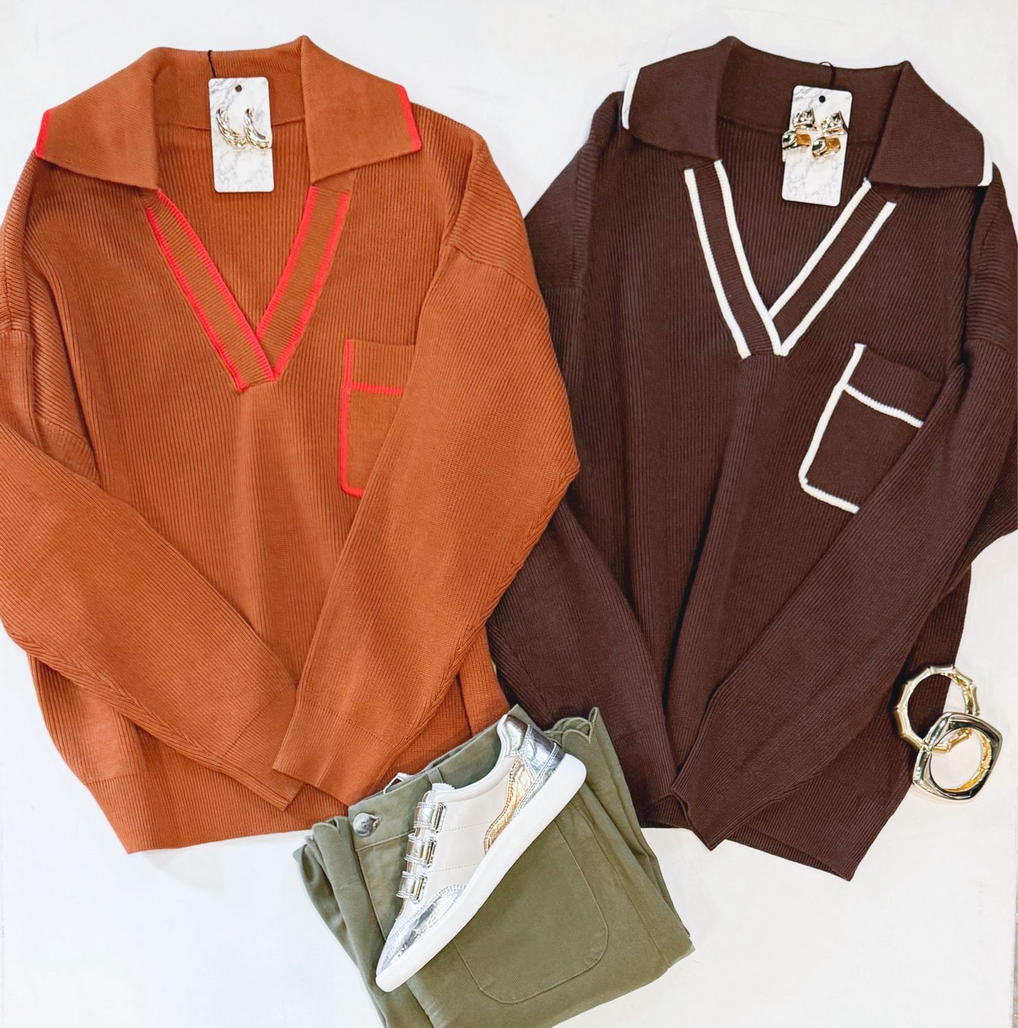 Retro Chestnut Sweater