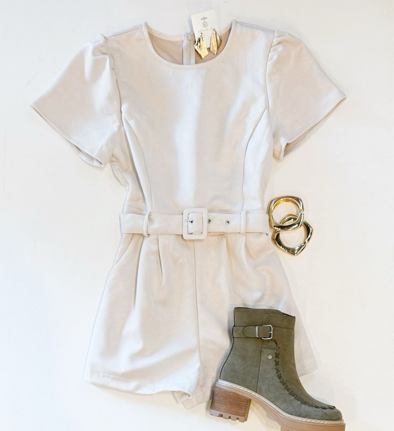 Suede Sideline Romper