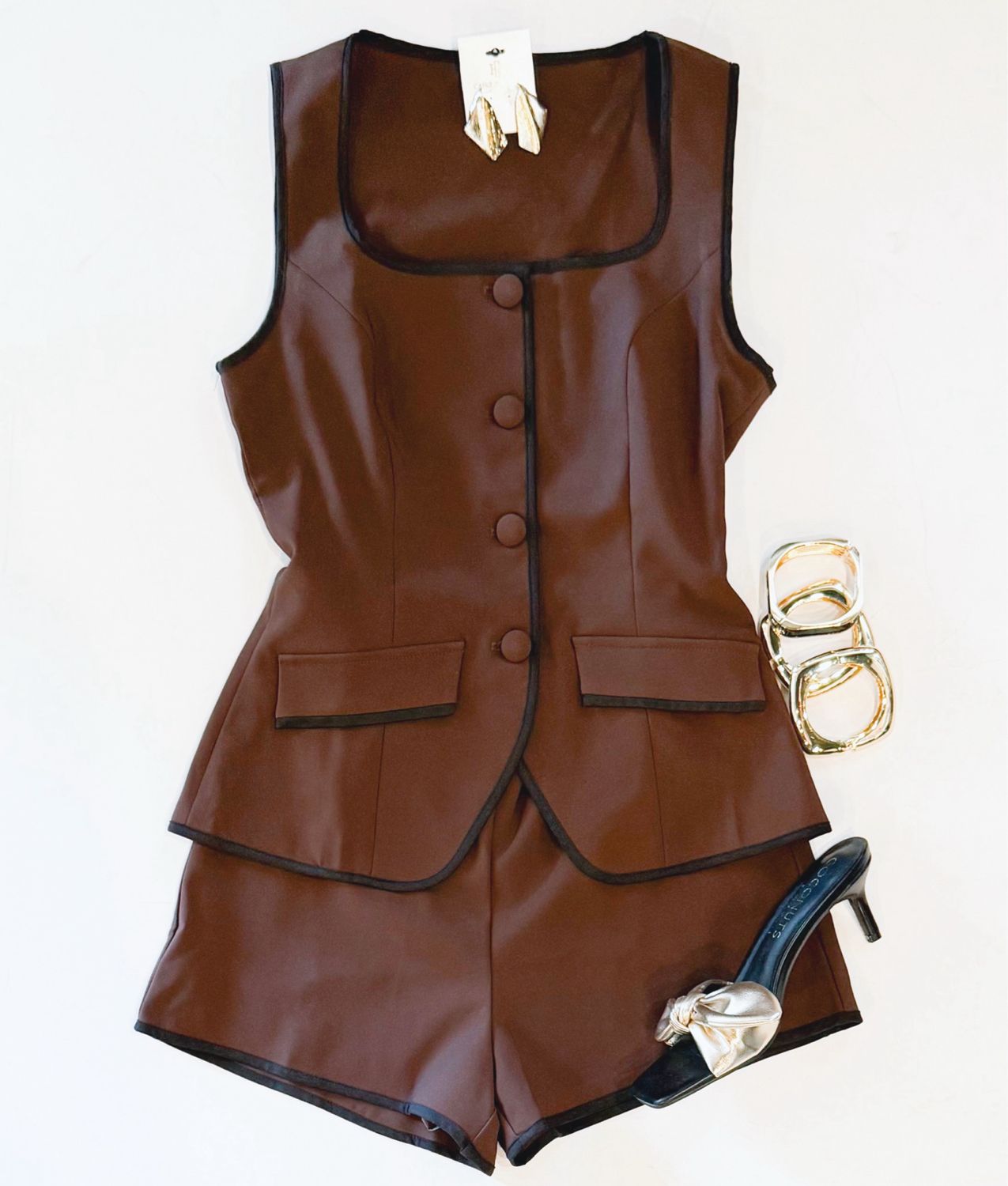 Out Of Office Espresso Romper
