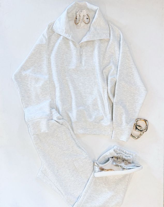 Heather Cargo Jogger Set