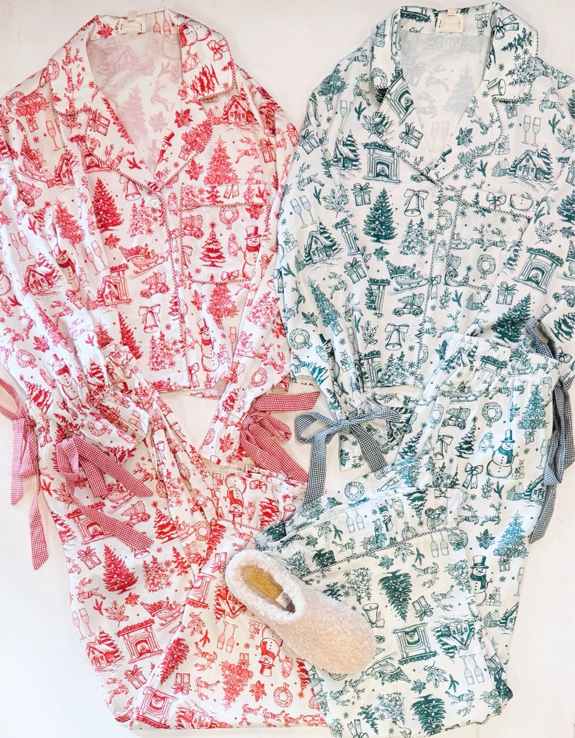 Christmas Tradition Twill Pajamas (Evergreen)