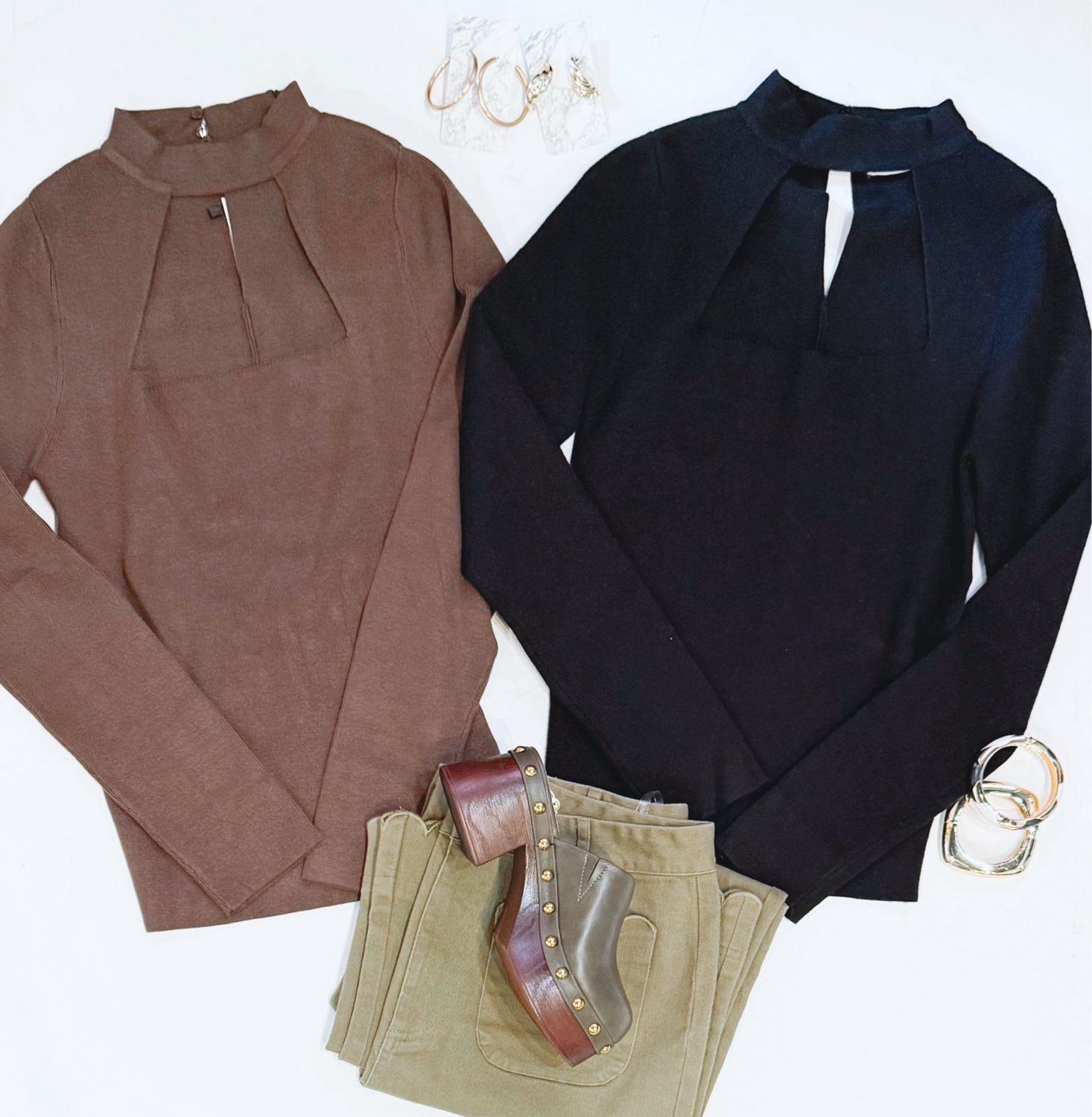 HoliDate Cutout Knit (Cocoa)