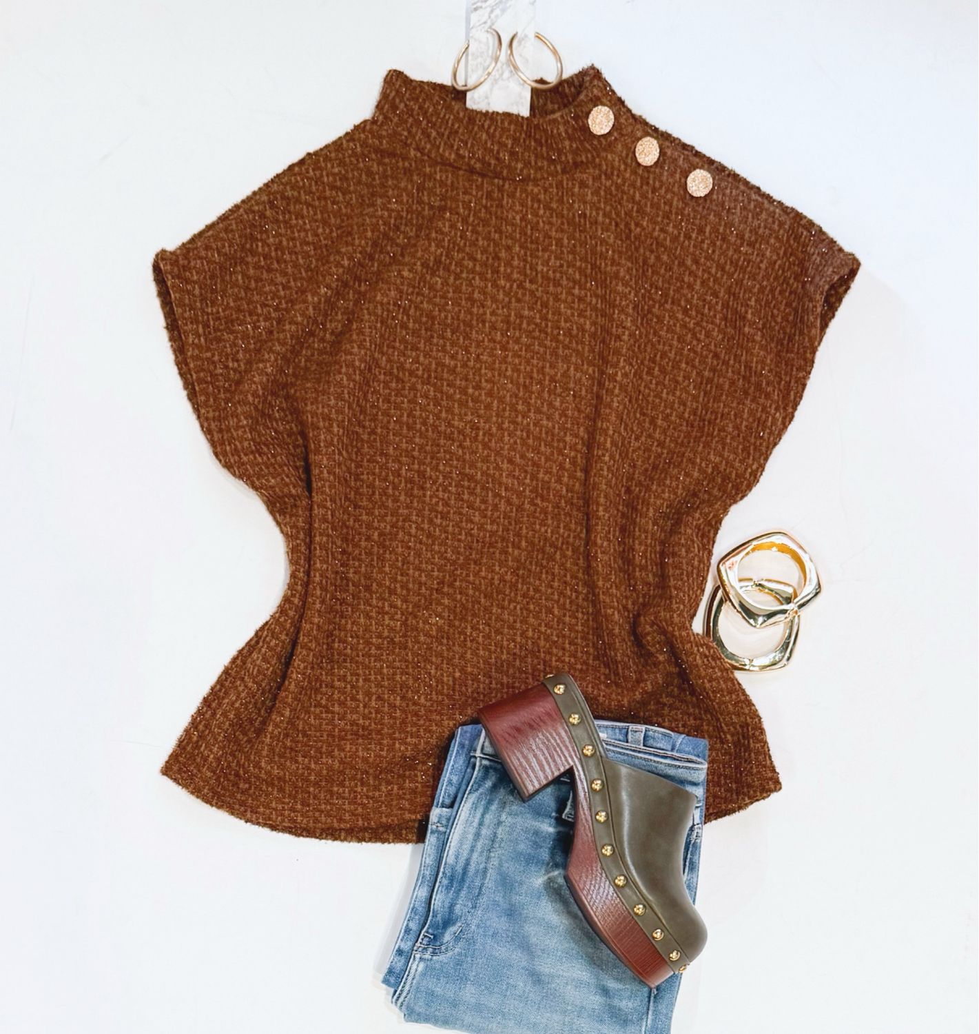 Copper Penny Metallic Top