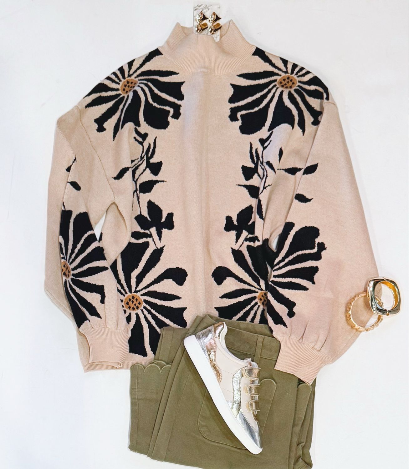 Gather Floral Sweater