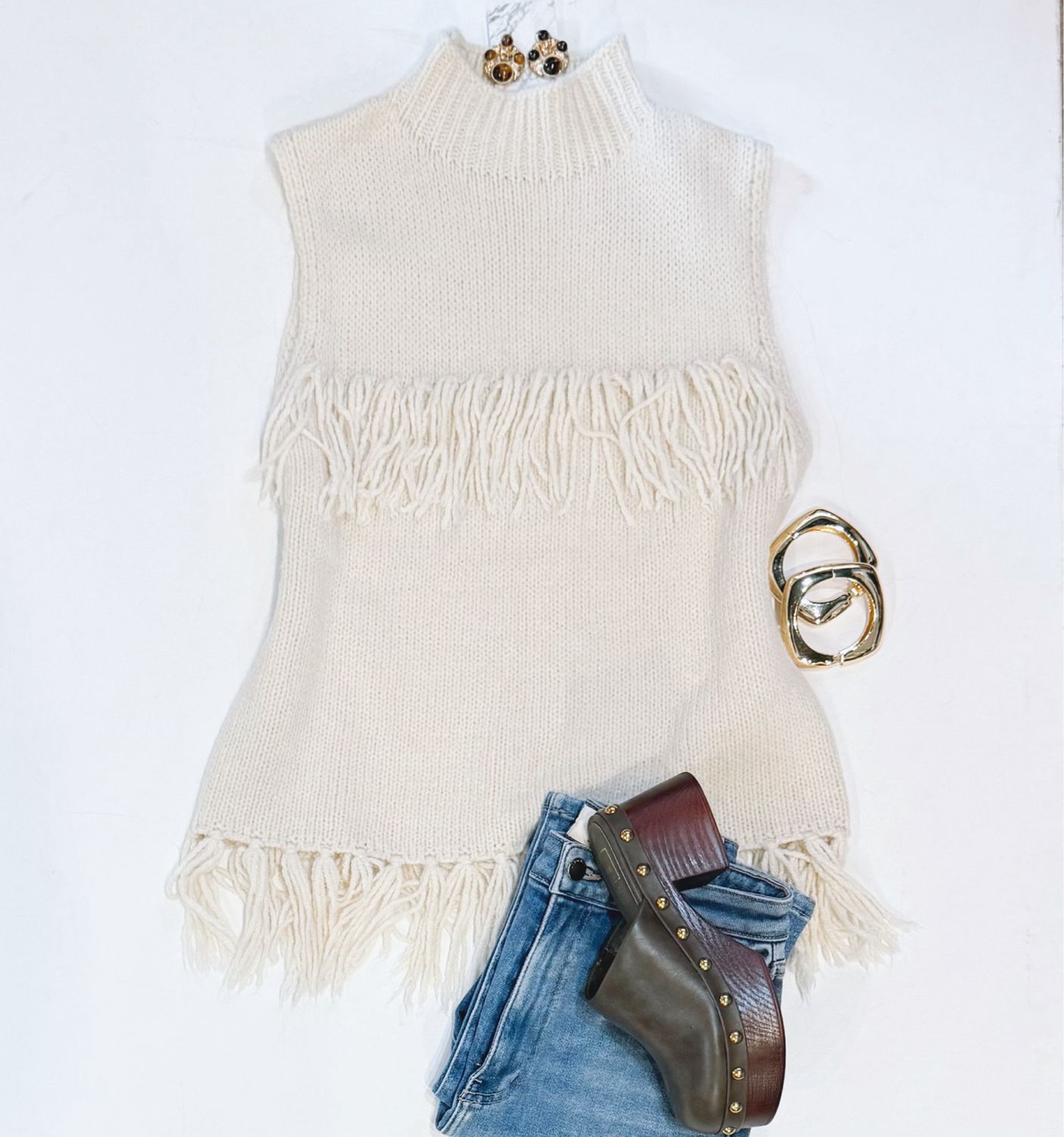 Fringe Benefits Sleeveless Knit