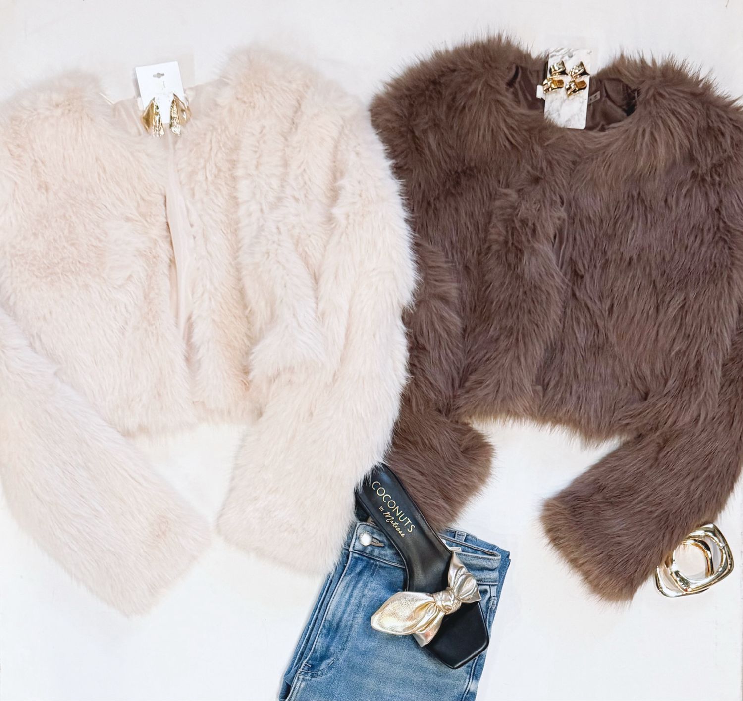 Foxy Cropped Fur (Cream)