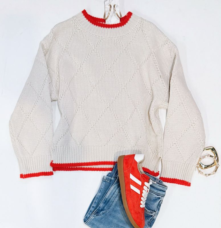 Decking The Halls Oatmeal Sweater