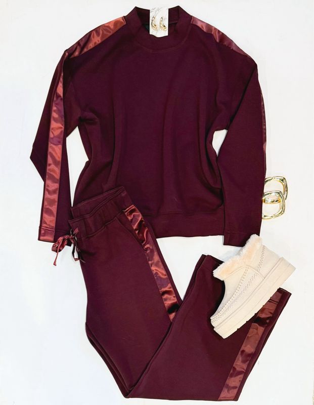 Holiday Luxe Lounge Set (Bordeaux)