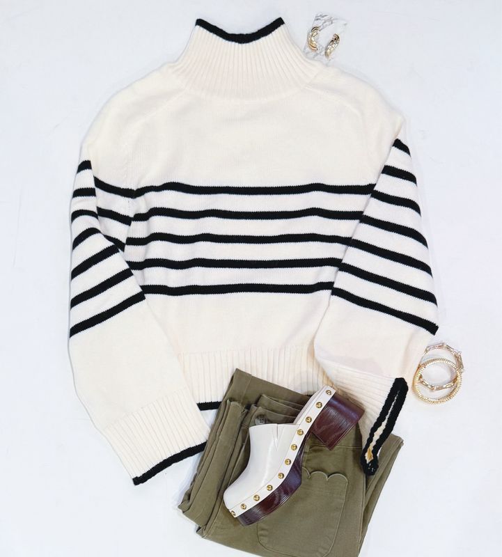 Holiday Express Stripe Sweater