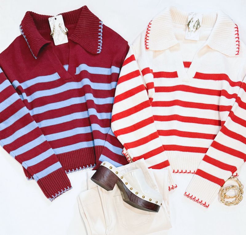 Nantucket Collared Knit (Cream)