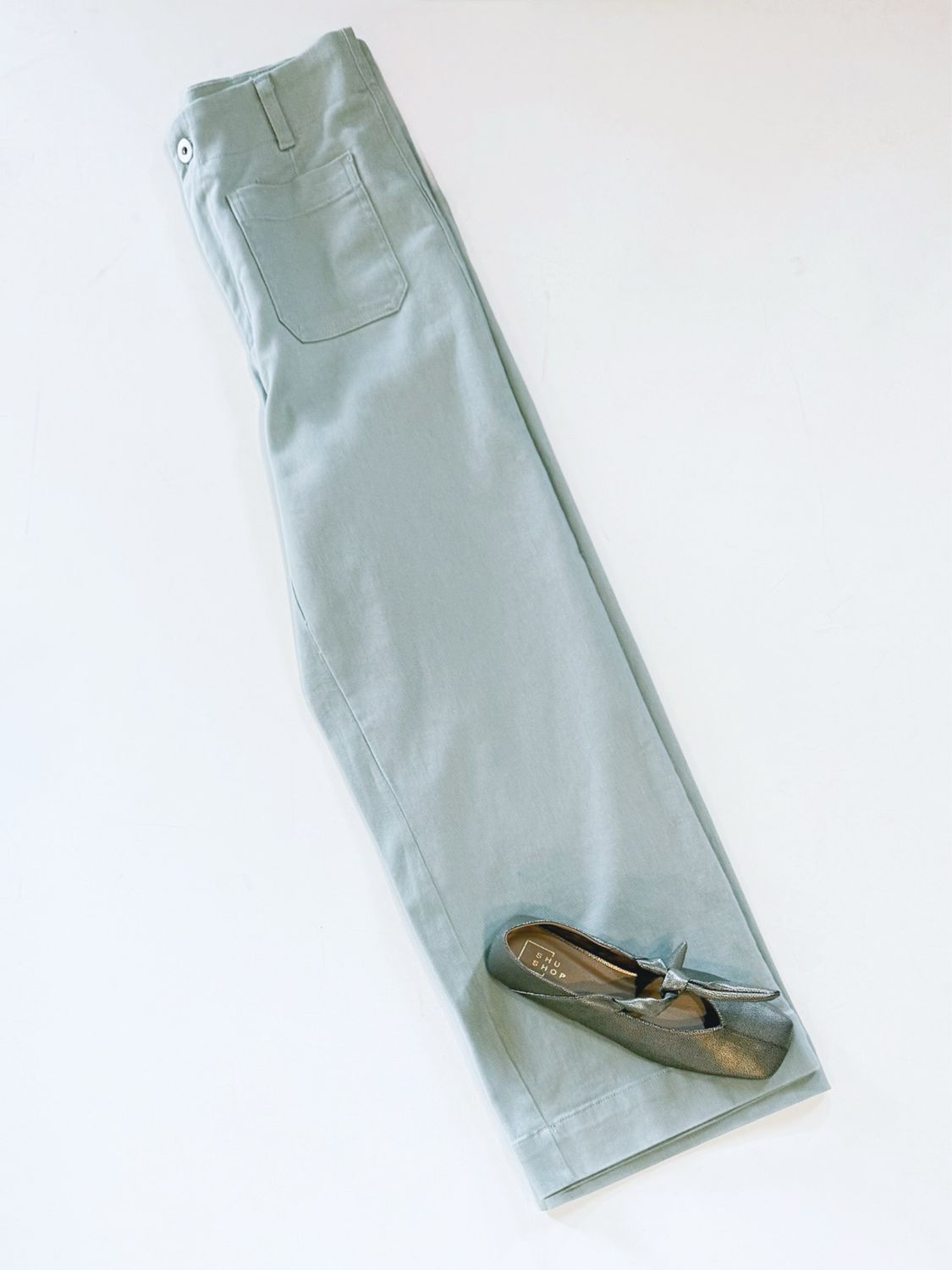 Dusty Sage Stretch Denim