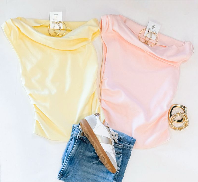 Sweetheart Drape Knit (Butter Yellow)
