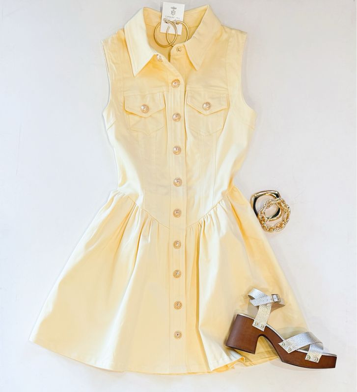 Light Lemon Concert Dress