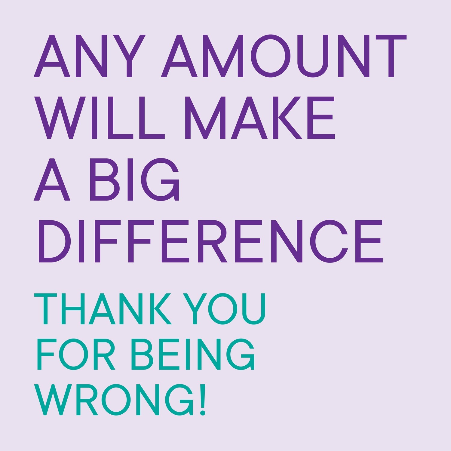WRONG DONATION