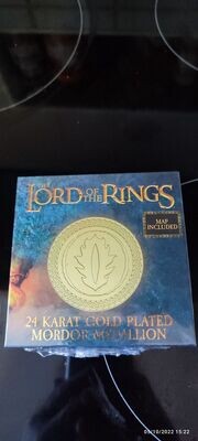 MEDAILLE TIRAGE LIMITE PLAQUE OR LORD OF THE RING