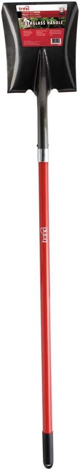 Bond #2 LH003 Square Point Shovel with red fiberglass handle