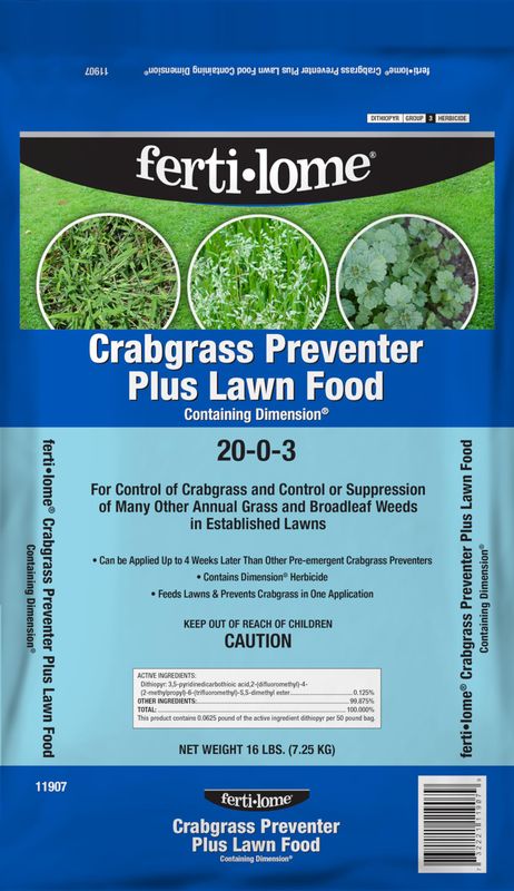 Ferti-lome Crabgrass Preventer plus Lawn Food and Iron 20 lb. bag