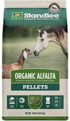 Standlee Organic Alfalfa Pellets - 40 lb. bag
