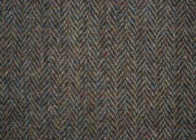 Harris Tweed | Blue/Brown Herringbone HB61