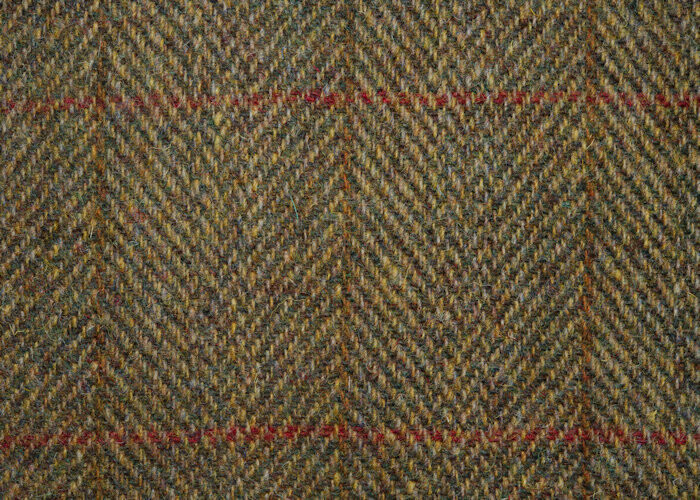 Harris Tweed | Olive Green Herringbone HB67 |