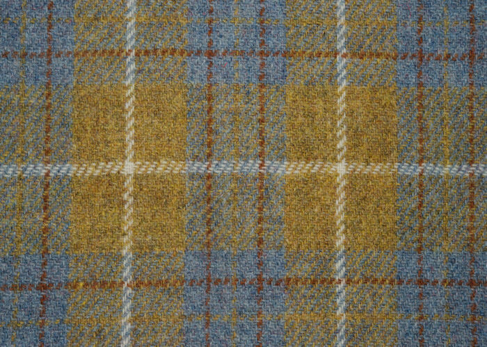 Harris Tweed | Mustard/Blue A0102