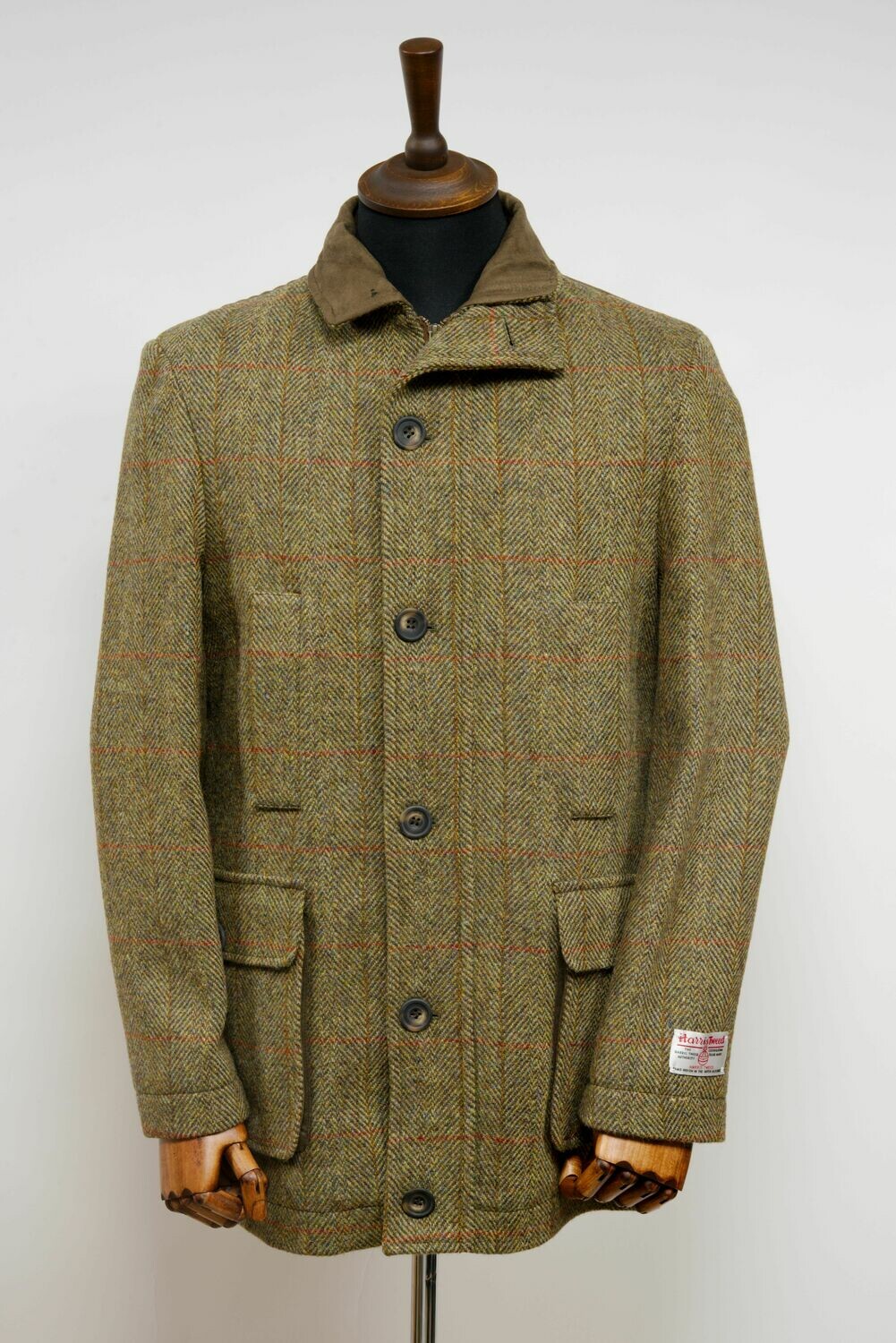Harris Tweed Boyd Field Coat | HB67, Mens Coat Sizes: XSmall