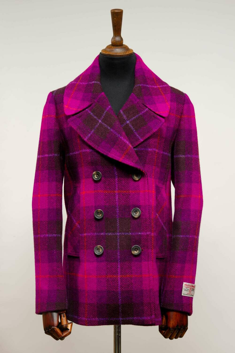 Harris tweed 2025 reefer jacket