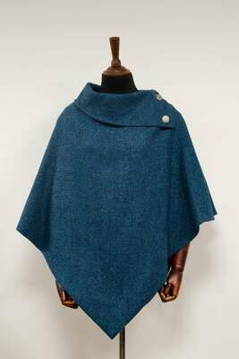 Harris Tweed Ladies Celtic Cape | Teal