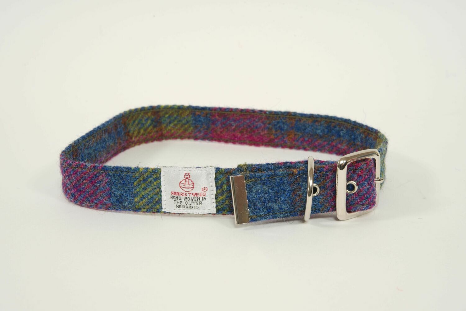 harris tweed dog collar