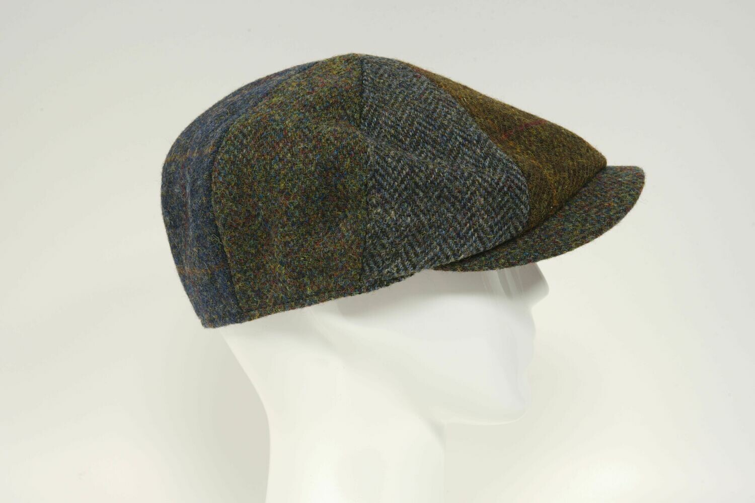 Harris Tweed 8 Piece Flat Cap Patchwork FWLewis