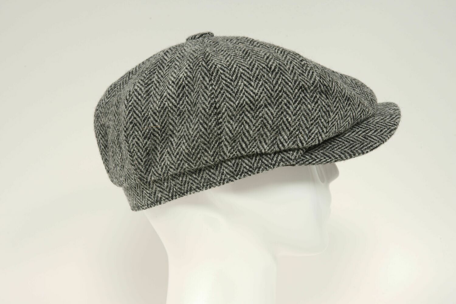 Harris Tweed 8 Piece Flat Cap | HB1 HH Scott Newsboy – Harris Tweed 8 ...