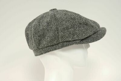 Harris Tweed 8 Piece Flat Cap | HB1 HH Scott Newsboy