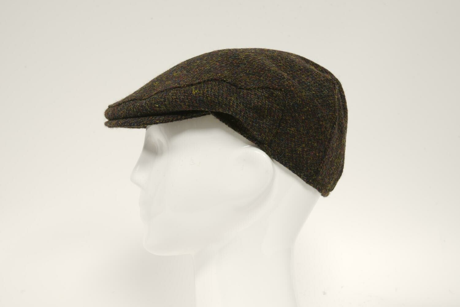 Harris Tweed Flat Cap Brown Mix