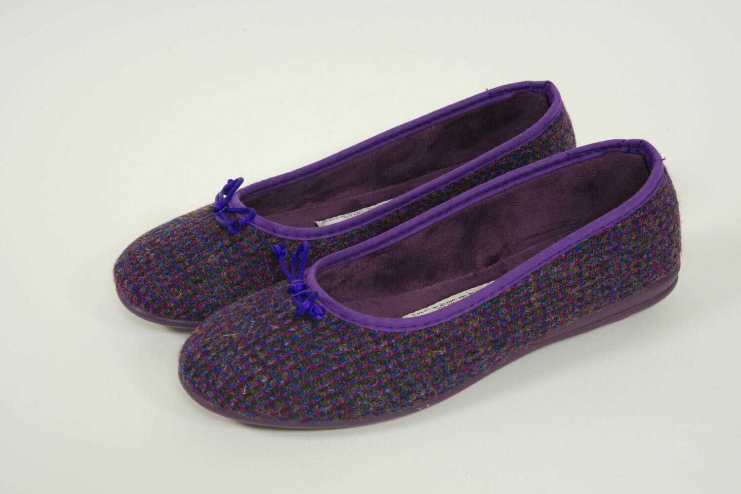 Harris Tweed Ballerina Pumps | Purple – Harris Tweed Ballerina Pumps |  Purple – Harris Tweed Isle of Harris