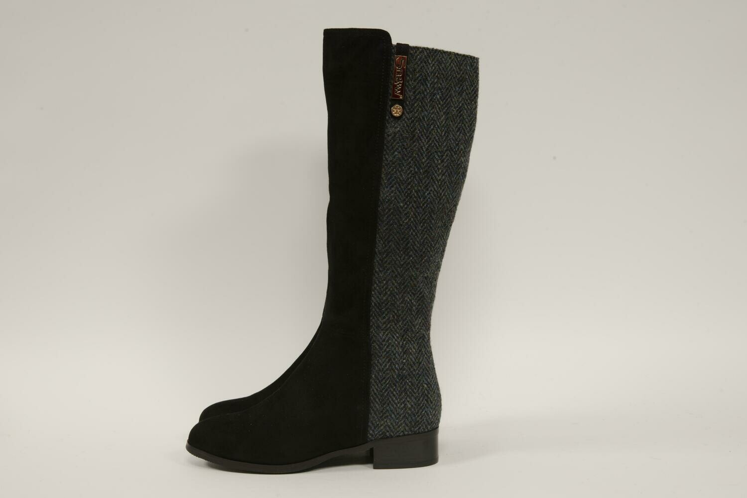 Harris Tweed Knee High Boots HB85