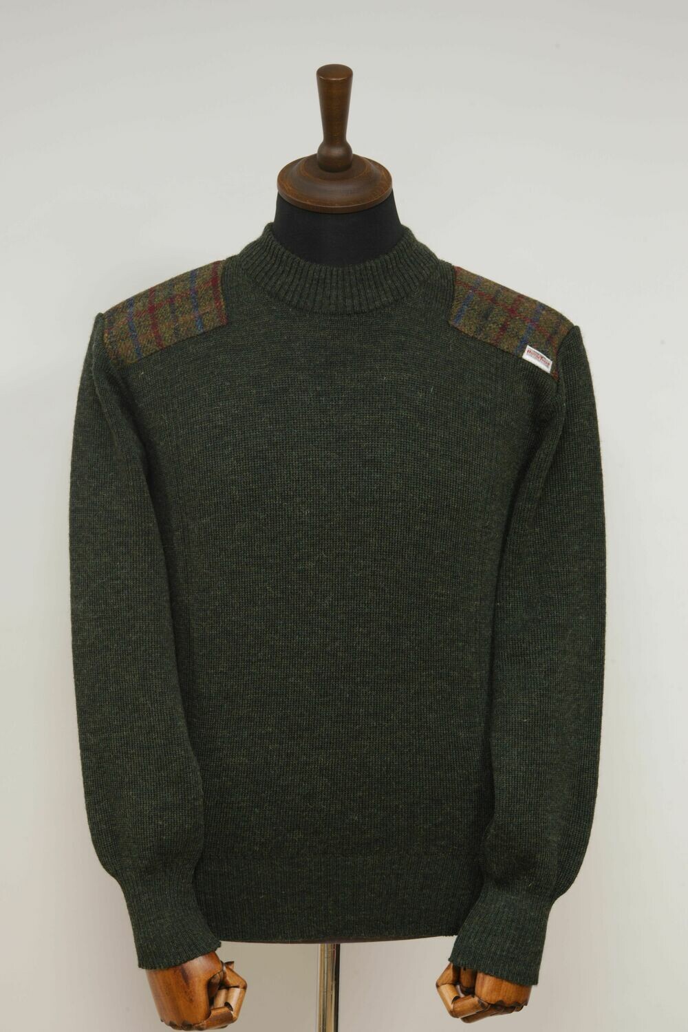 Drover Crew Neck Jumper | Moss Green