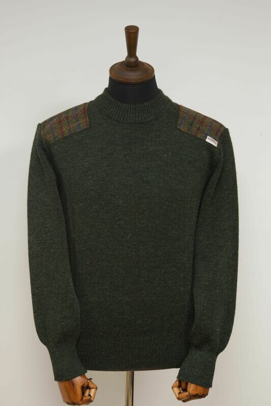 Drover Crew Neck Jumper | Moss Green