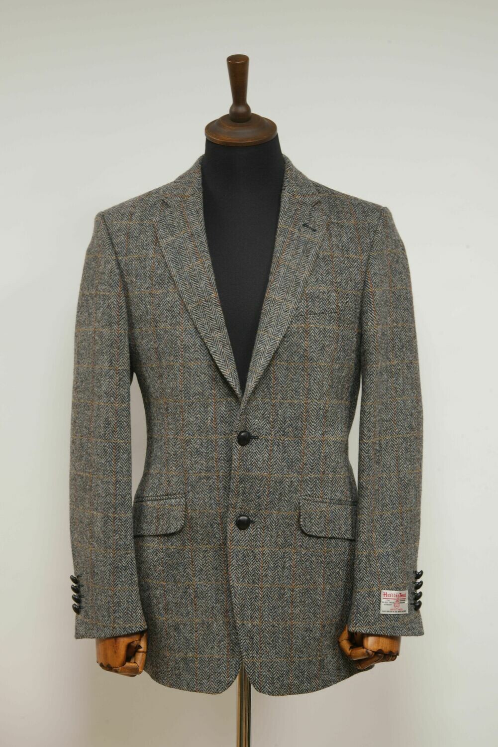 Harris Tweed Mens Jacket | Grey Herringbone With Overcheck (2 Pocket) – Harris  Tweed Mens Jacket | Grey Herringbone With Overcheck (2 Pocket) – Harris  Tweed Isle of Harris
