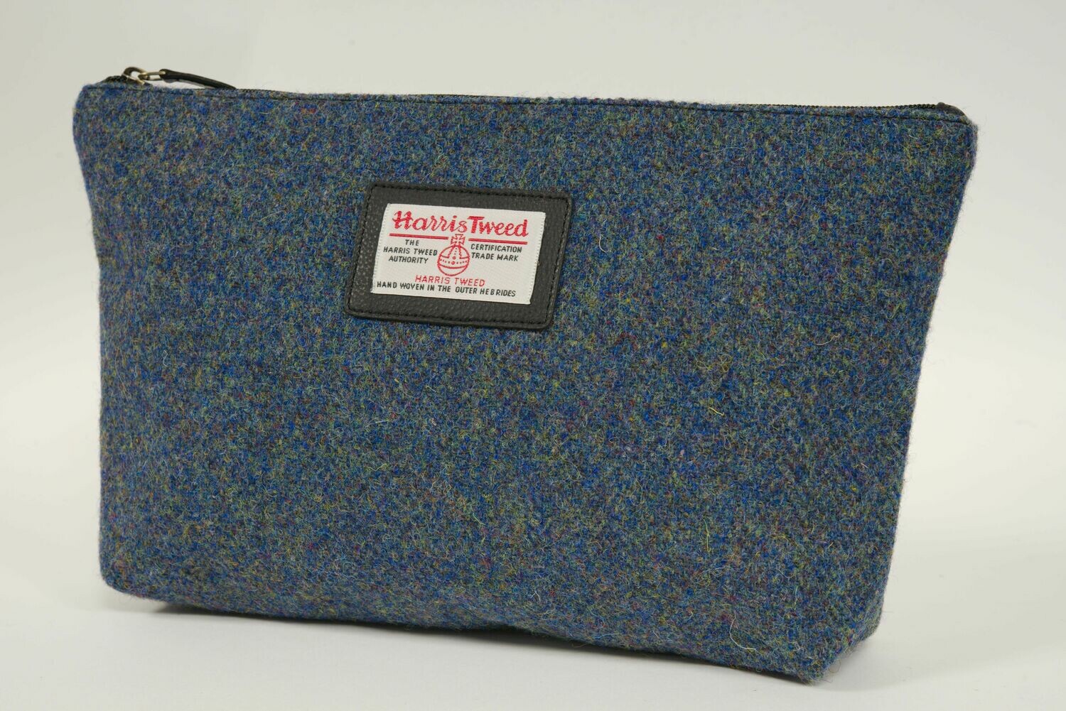 Harris Tweed Toiletries Bag HB115 (Black Stitching) Harris Tweed