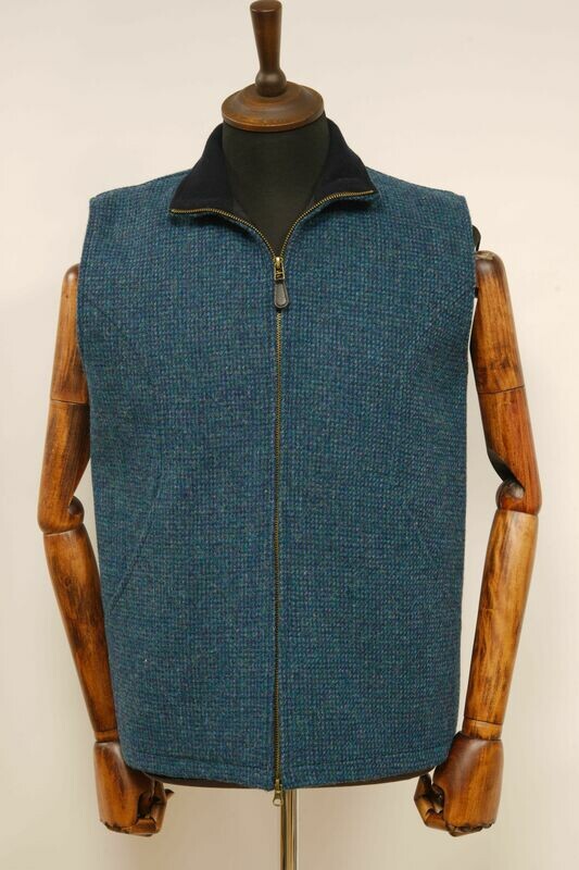 Harris Tweed Gilet | Teal
