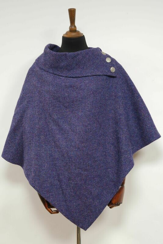 Harris Tweed Ladies Celtic Cape | Violet