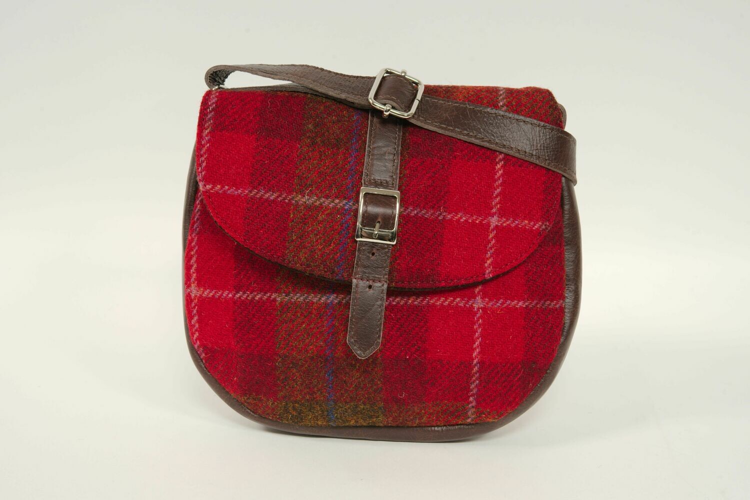 Harris Tweed Catriona Bag | A001 (Brown Leather) – Harris Tweed ...