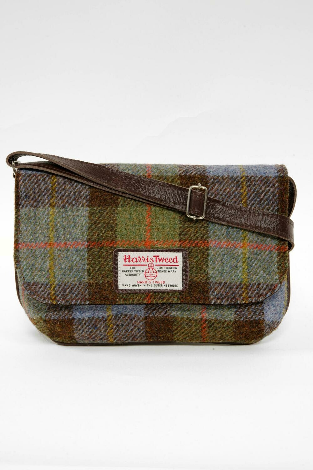 Harris Tweed Katie Bag A017 Brown Leather