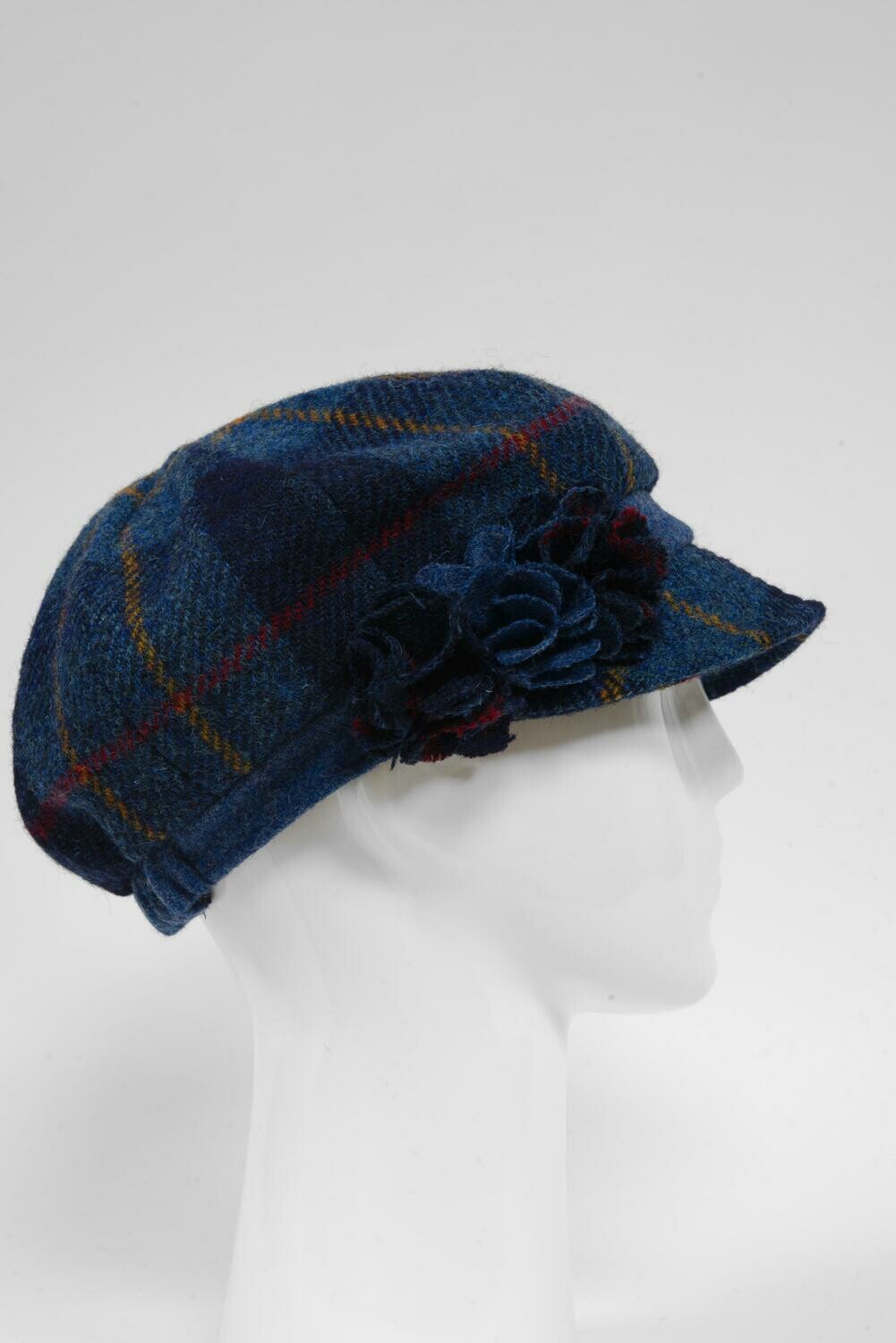 Harris Tweed Ladies Flower Hat | A075