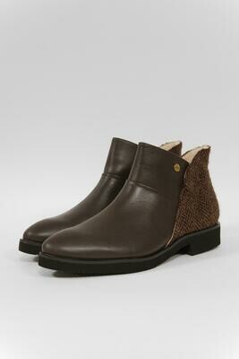 Harris Tweed Eilidh Boots | Coffee Herringbone