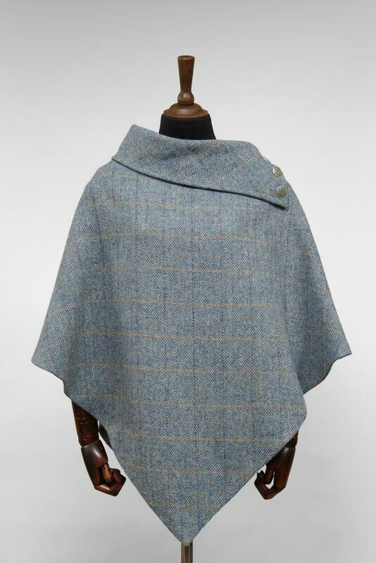 Harris Tweed Ladies Celtic Cape | Opal Check
