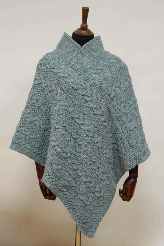 V-Neck Poncho | Summer Storm