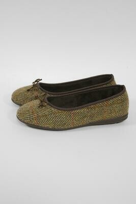 Harris Tweed Ballerina Pumps | HB67